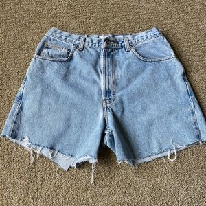 Vintage Calvin Klein cut off jeans